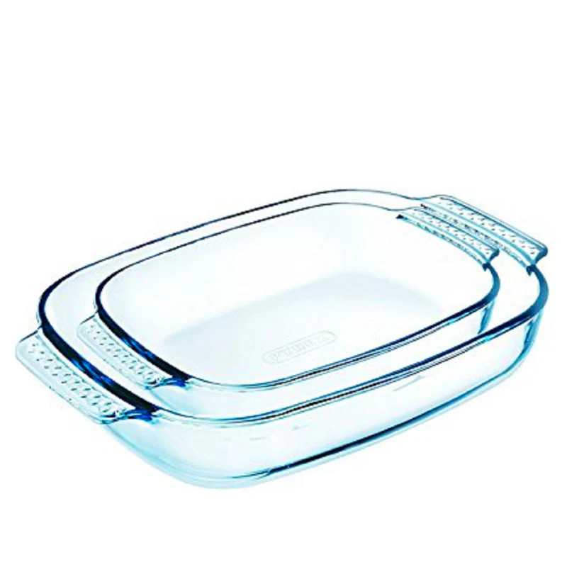 Classic Pirofila Rettangolare In Vetro Borosilicato - Set 2 Pz - Image 3