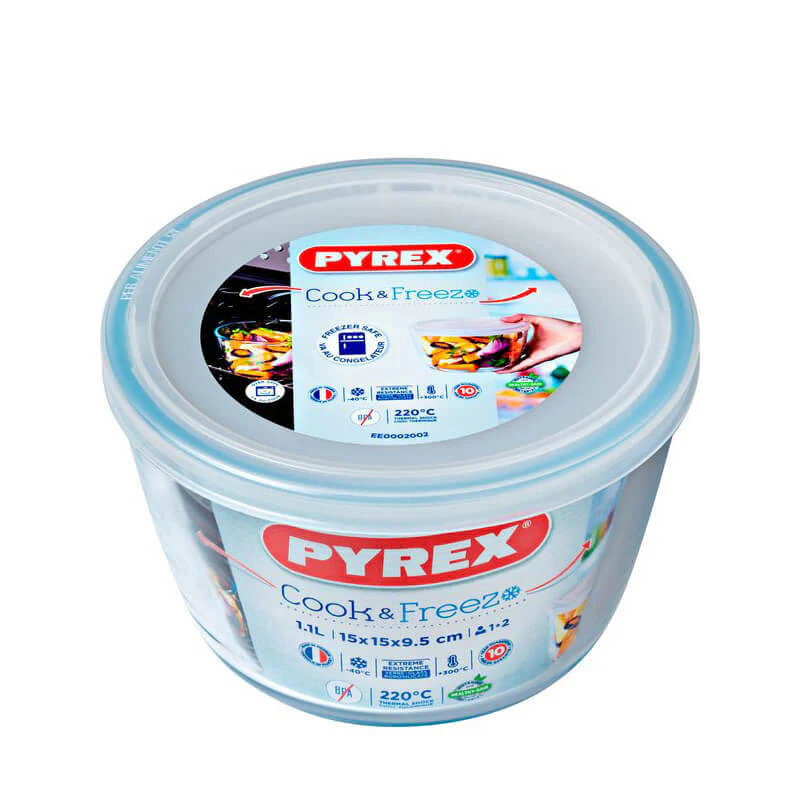 Cook & Freeze Contenitore Per Alimenti  Rotondo In Vetro Borosilicato - Image 5