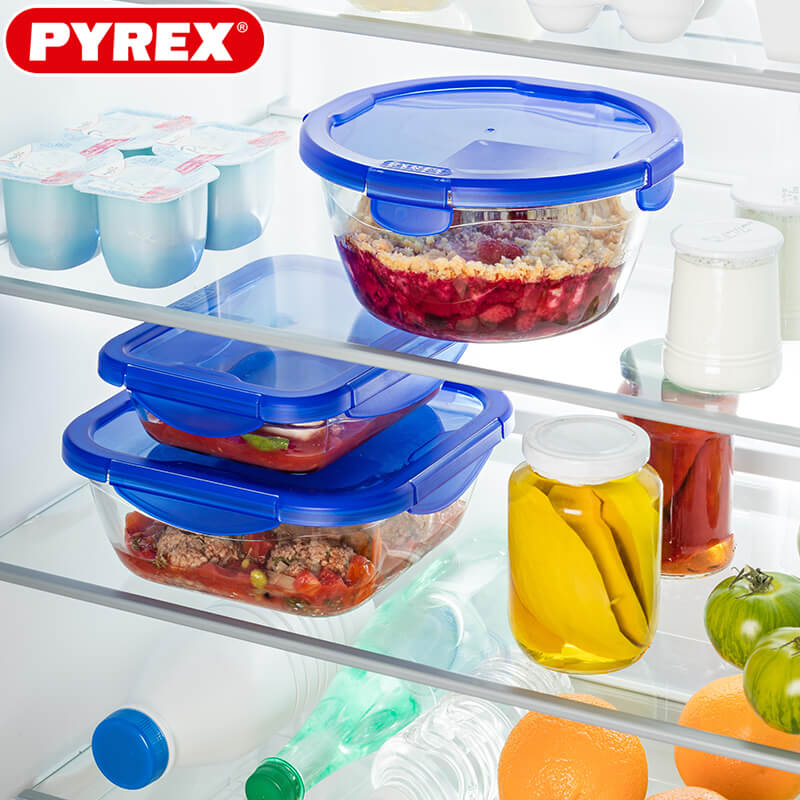 Cook & Go Contenitore Per Alimenti Ermetico Quadrato In Vetro Borosilicato - Image 6