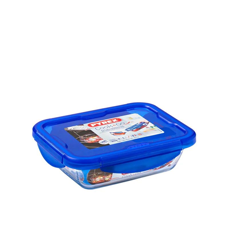 Cook & Go Contenitore Per Alimenti Ermetico Rettangolare In Vetro Borosilicato
