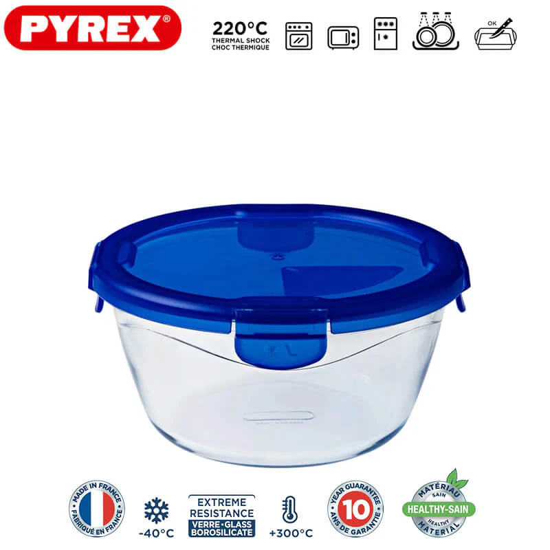 Cook & Go Contenitore Per Alimenti Ermetico Rotondo In Vetro Borosilicato - Image 5