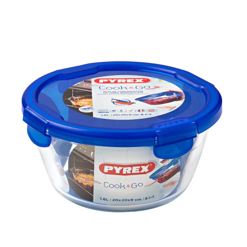 Cook & Go Contenitore Per Alimenti Ermetico Rotondo In Vetro Borosilicato - Image 6