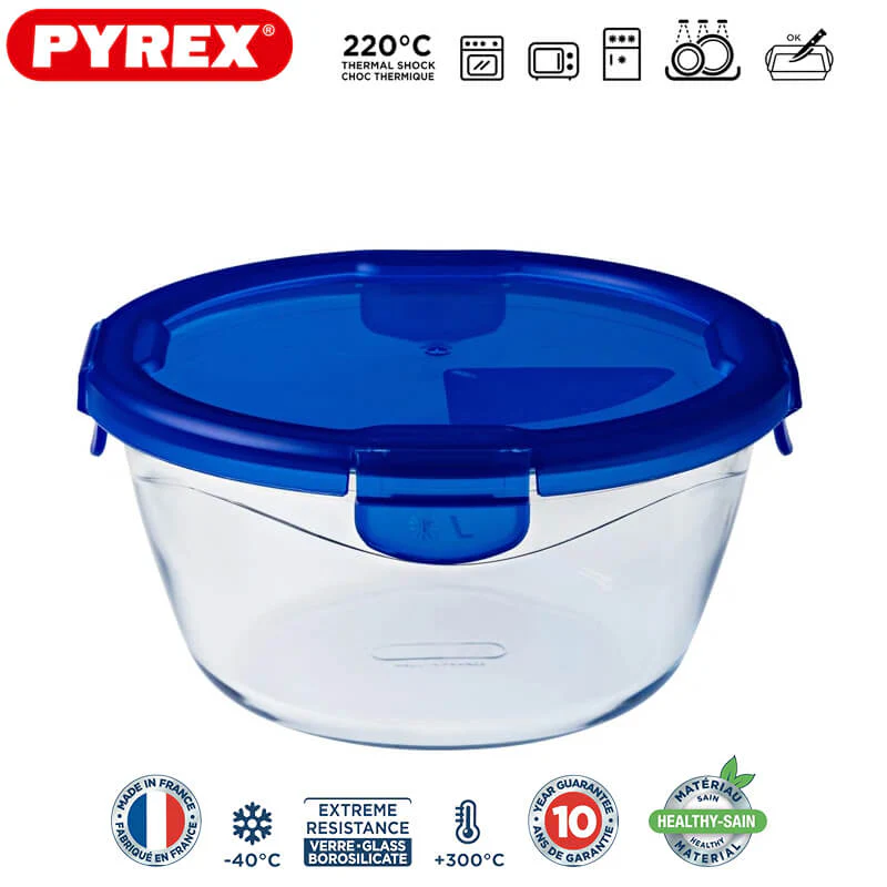 Cook & Go Contenitore Per Alimenti Ermetico Rotondo In Vetro Borosilicato - Image 9