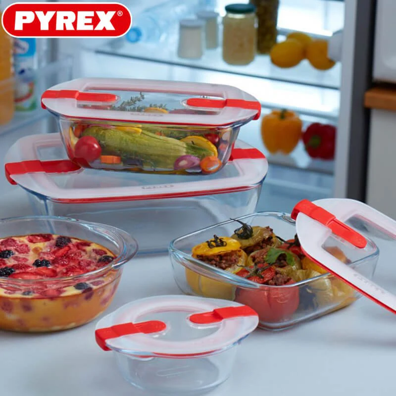 Cook & Heat  Contenitore Per Alimenti Rettangolare In Vetro Borosilicato Con Coperchio con valvola a vapore - Image 7