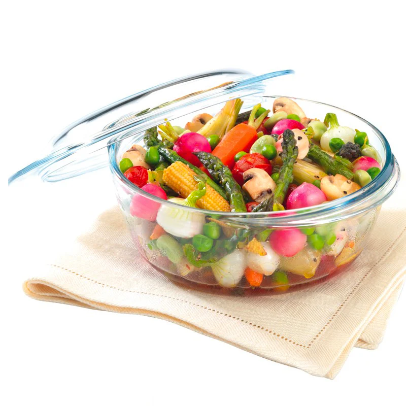 Essentials Set Casseruole Rotonde In Vetro Borosilicato Con Coperchio - Set 3 Pz - Image 3