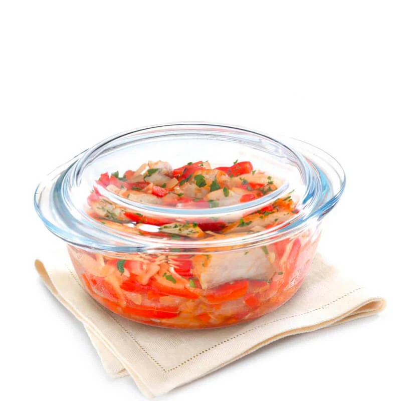 Essentials Set Casseruole Rotonde In Vetro Borosilicato Con Coperchio - Set 3 Pz - Image 4
