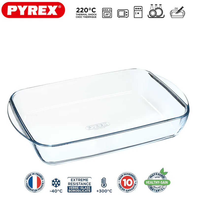 Essentials Teglia Per Lasagna Rettangolare In Vetro Borosilicato - Image 3
