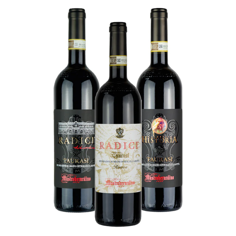Radici e Storia Taurasi DOCG 2016 - 2018 Cantine Mastroberardino  - Set 3 Bottiglie