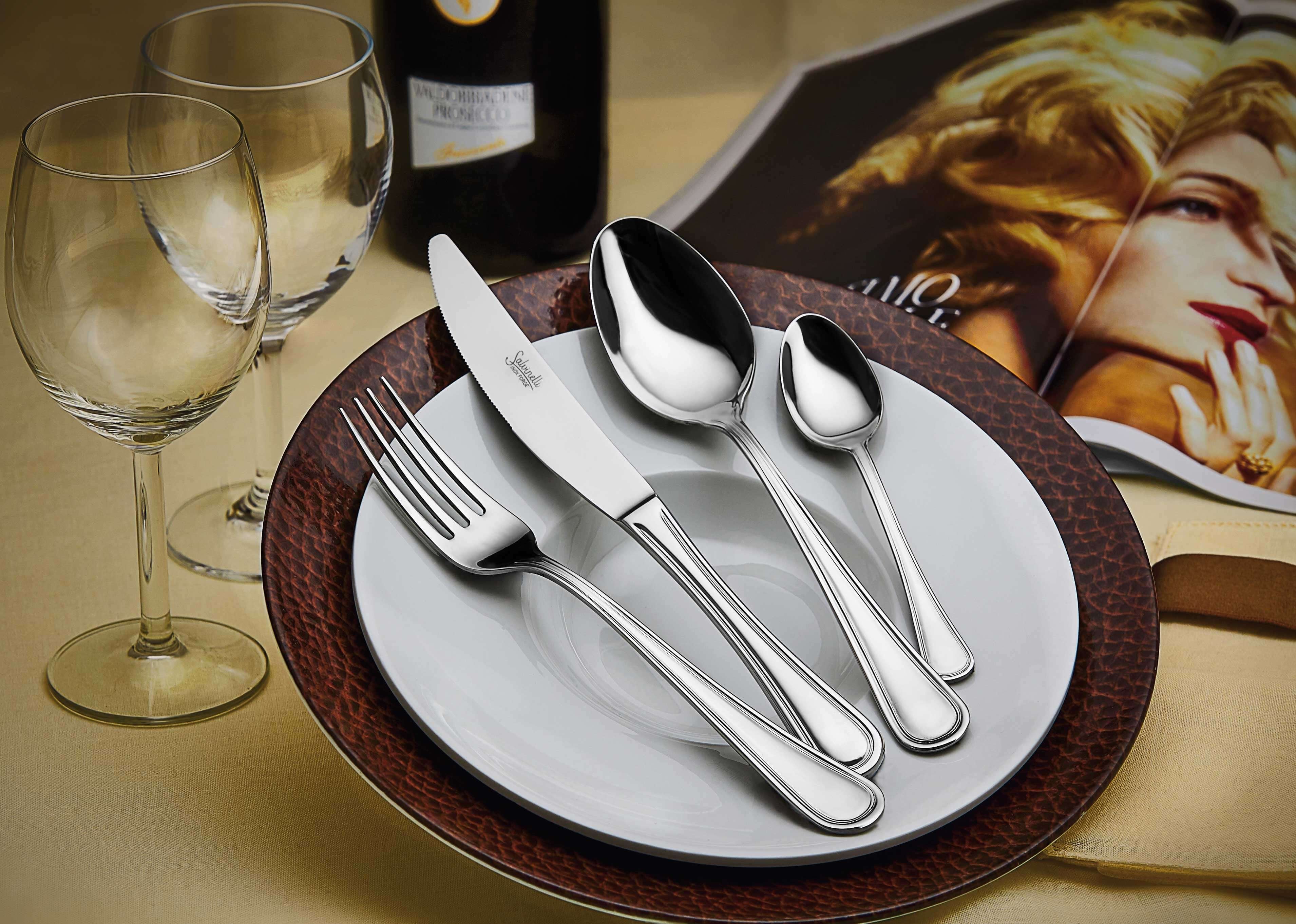Queen Servizio Posate In Acciaio Inox - Set 24 Pz - Image 2