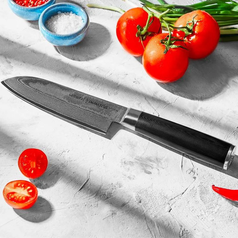 Damascus Coltello Santoku In Acciaio di Damasco - Image 2