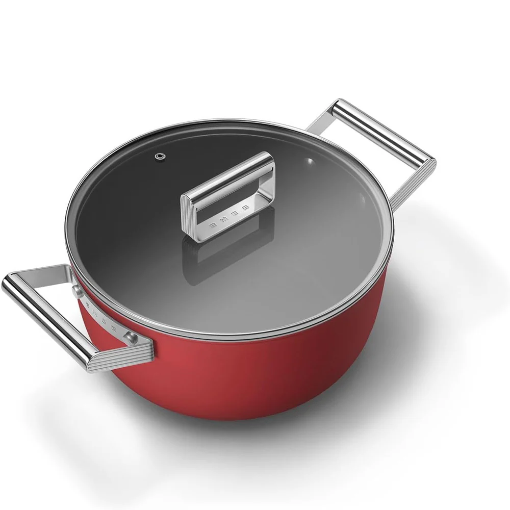 Cookware 50's Style Casseruola Alta Antiaderente Con Coperchio In Alluminio - Image 3