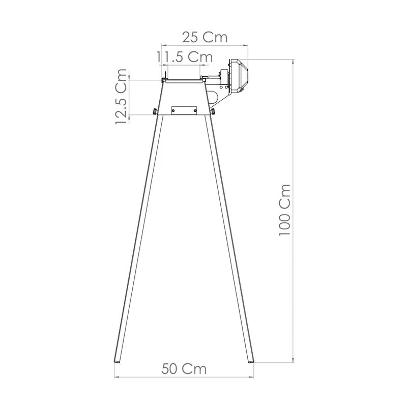 40 Single Large Griglia A Carbone Con Giraspiedini Automatico - Image 4