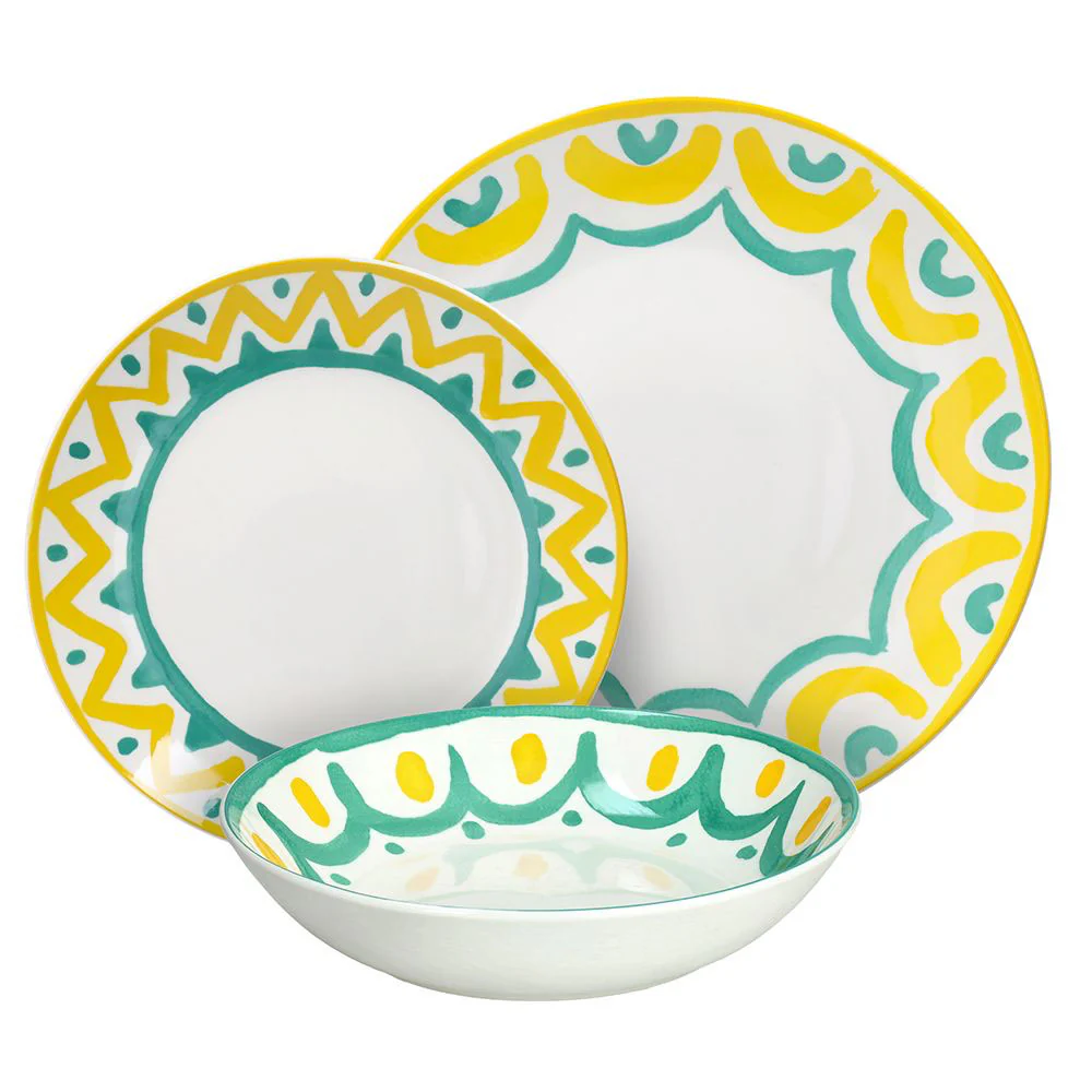 Madison Vietri Servizio Piatti In Porcellana Decorata - Set 18 Pz - Image 11