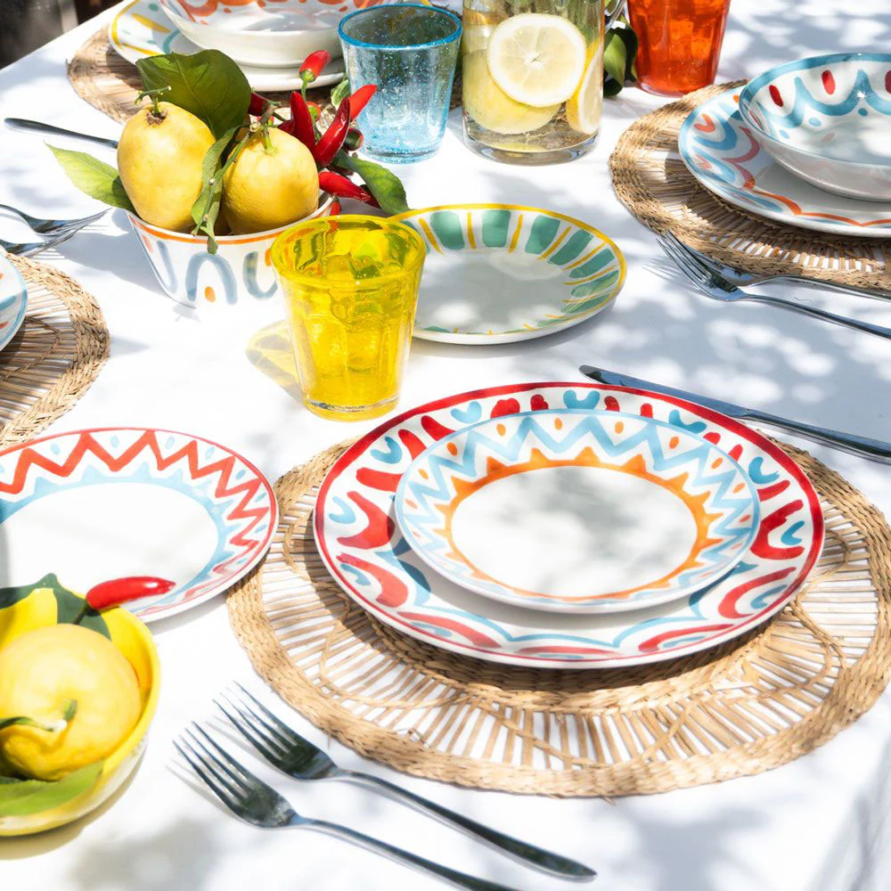 Madison Vietri Servizio Piatti In Porcellana Decorata - Set 18 Pz - Image 3