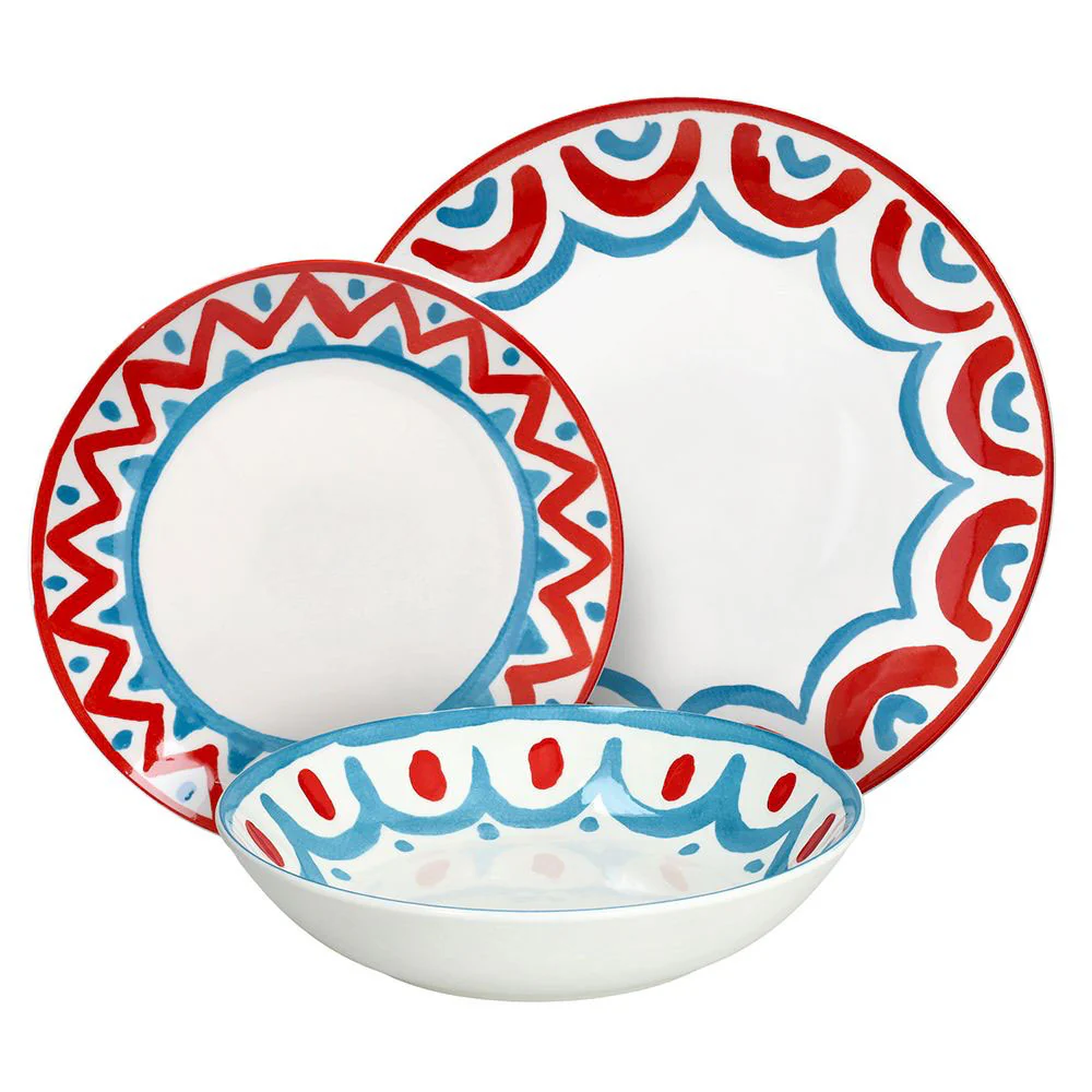 Madison Vietri Servizio Piatti In Porcellana Decorata - Set 18 Pz - Image 6