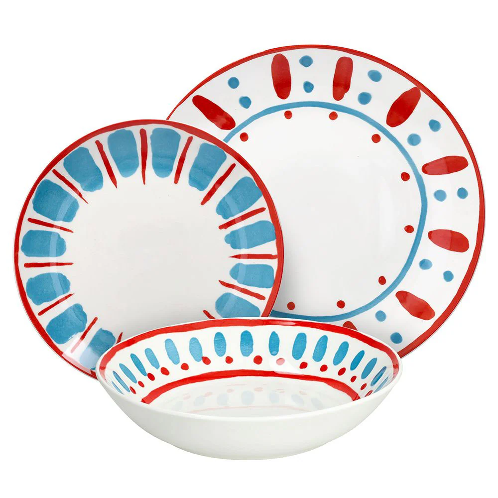 Madison Vietri Servizio Piatti In Porcellana Decorata - Set 18 Pz - Image 7