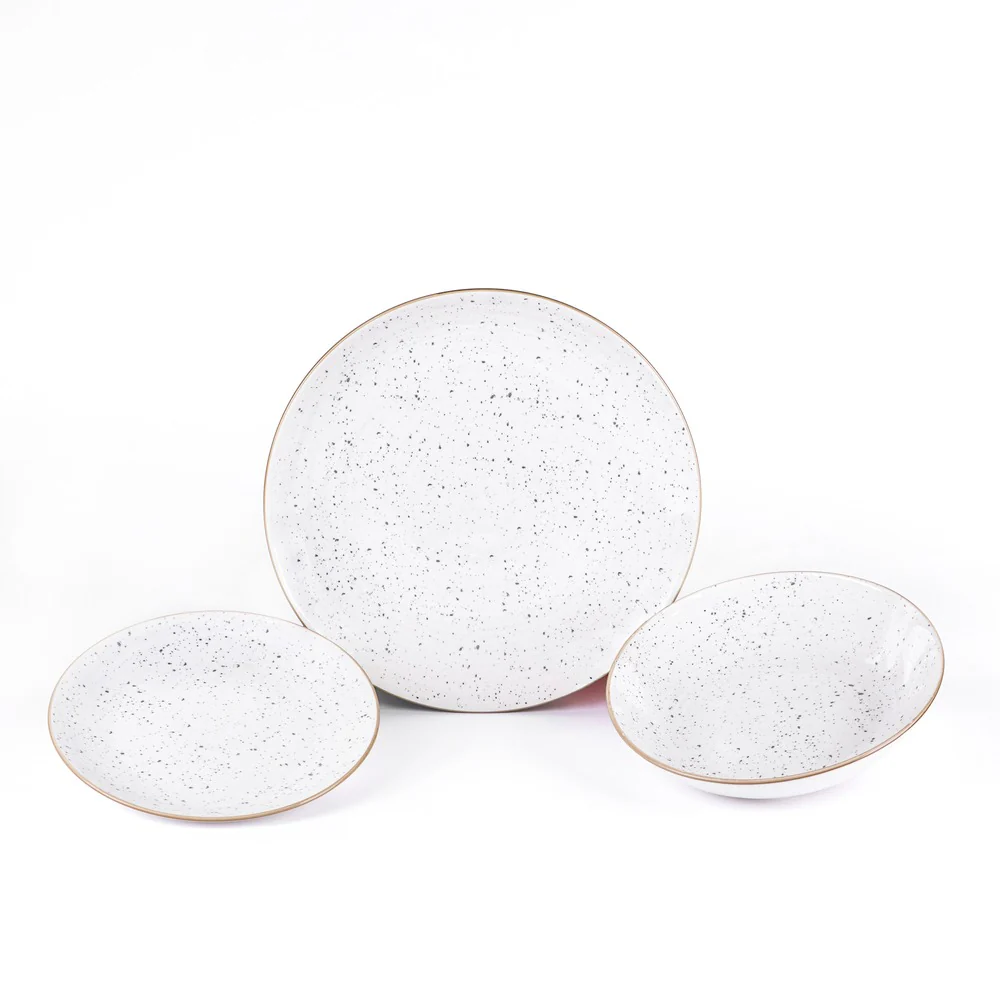 Metropolis Pepper Bamboo Servizio Piatti In Porcellana - Set 18 Pz - Image 10