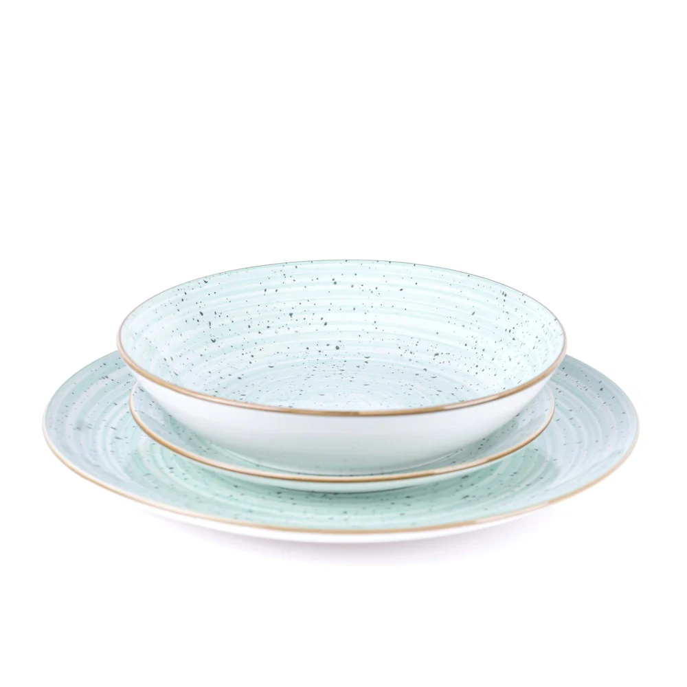 Metropolis Pepper Bamboo Servizio Piatti In Porcellana - Set 18 Pz - Image 13