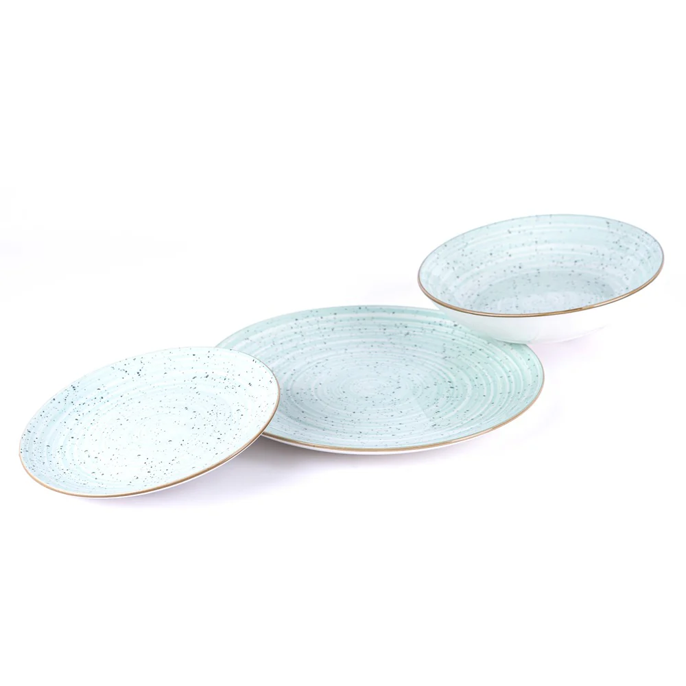 Metropolis Pepper Bamboo Servizio Piatti In Porcellana - Set 18 Pz - Image 14