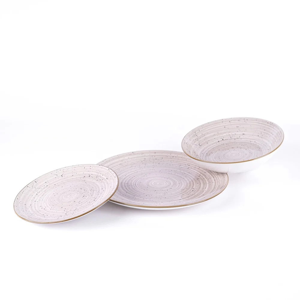 Metropolis Pepper Bamboo Servizio Piatti In Porcellana - Set 18 Pz - Image 17