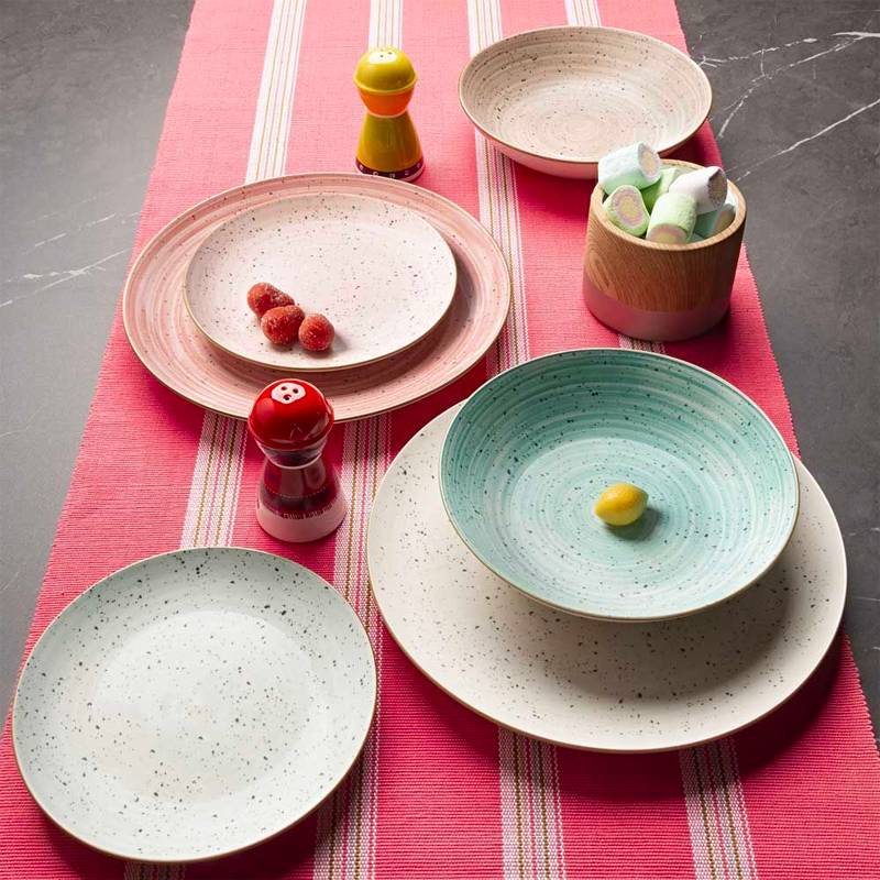 Metropolis Pepper Bamboo Servizio Piatti In Porcellana - Set 18 Pz - Image 3