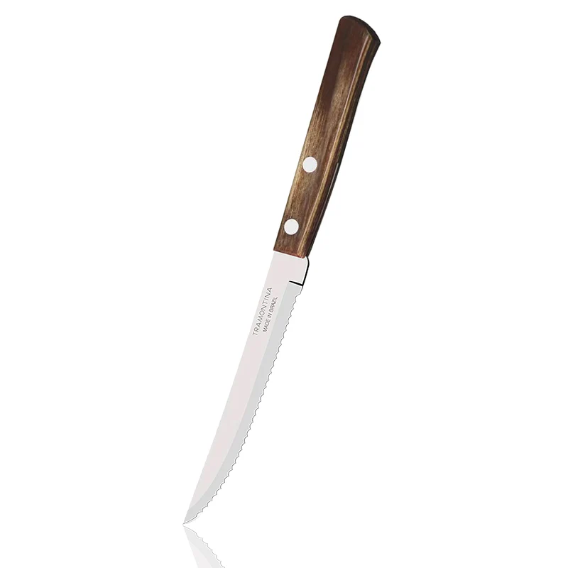 Tradicional Coltello Bistecca In Acciaio Inox - Poliwood - Set 6 Pz - Image 4