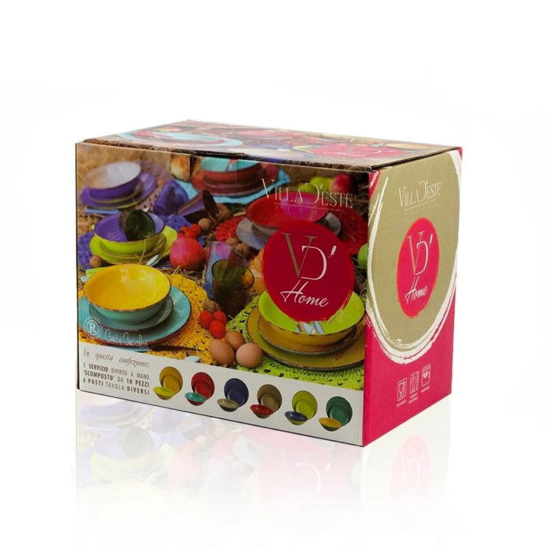 Baita Servizio Piatti In Stoneware - Set 18 Pz - Image 3