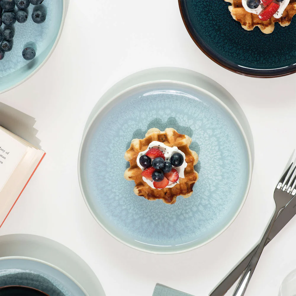 Crafted Blueberry Servizio Colazione In Porcellana Set 6 Pz - Image 3