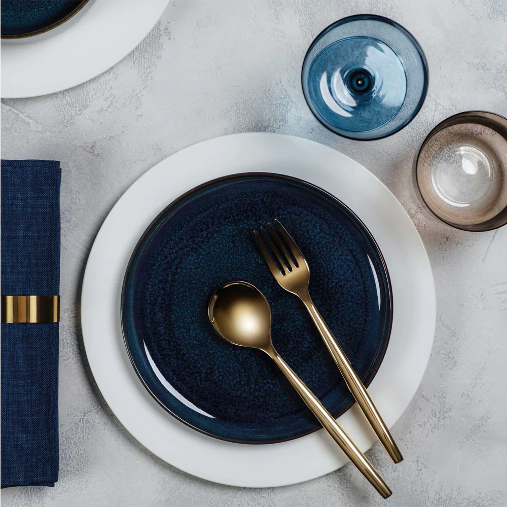 Crafted Denim Servizio Colazione In Porcellana Set 6 Pz - Image 5