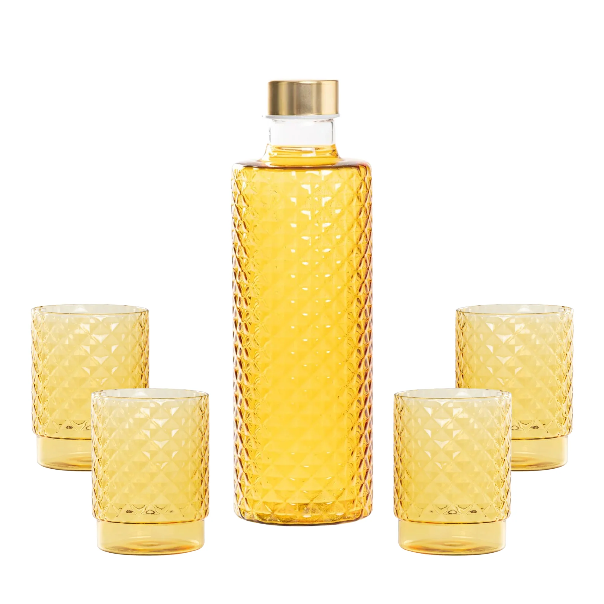 Isolano Set Bicchieri e Bottiglia In Vetro Borosilicato - Set 5 Pz - Image 19