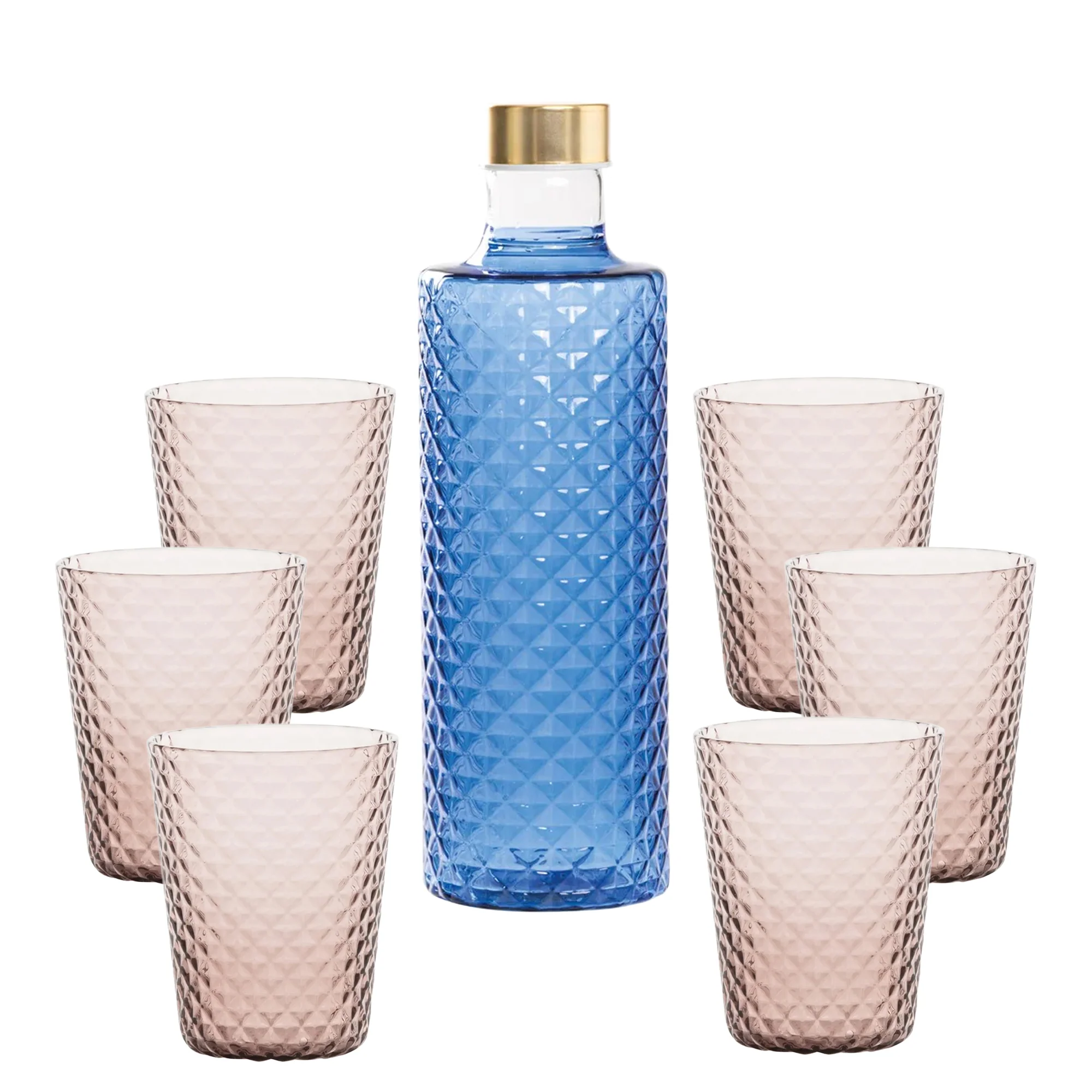 Isolano Set Bicchieri e Bottiglia In Vetro Borosilicato - Set 7 Pz - Image 11