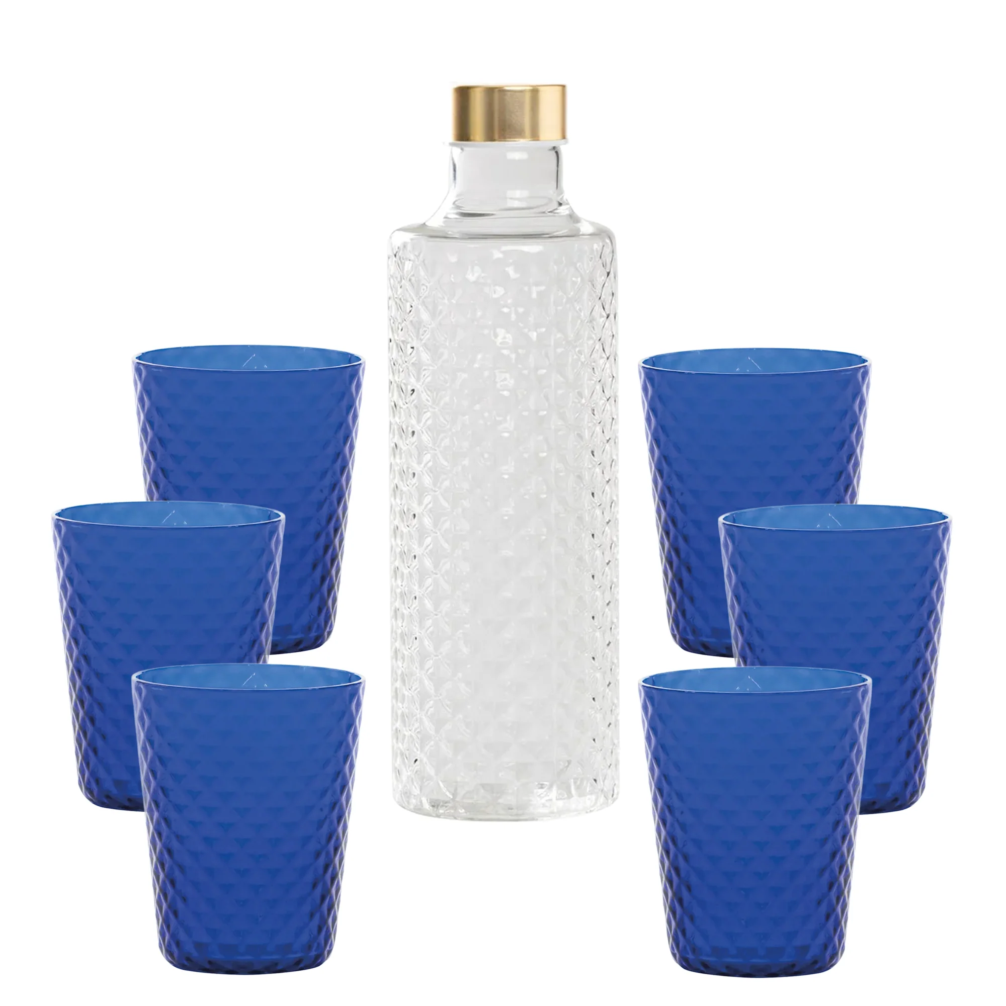 Isolano Set Bicchieri e Bottiglia In Vetro Borosilicato - Set 7 Pz - Image 12