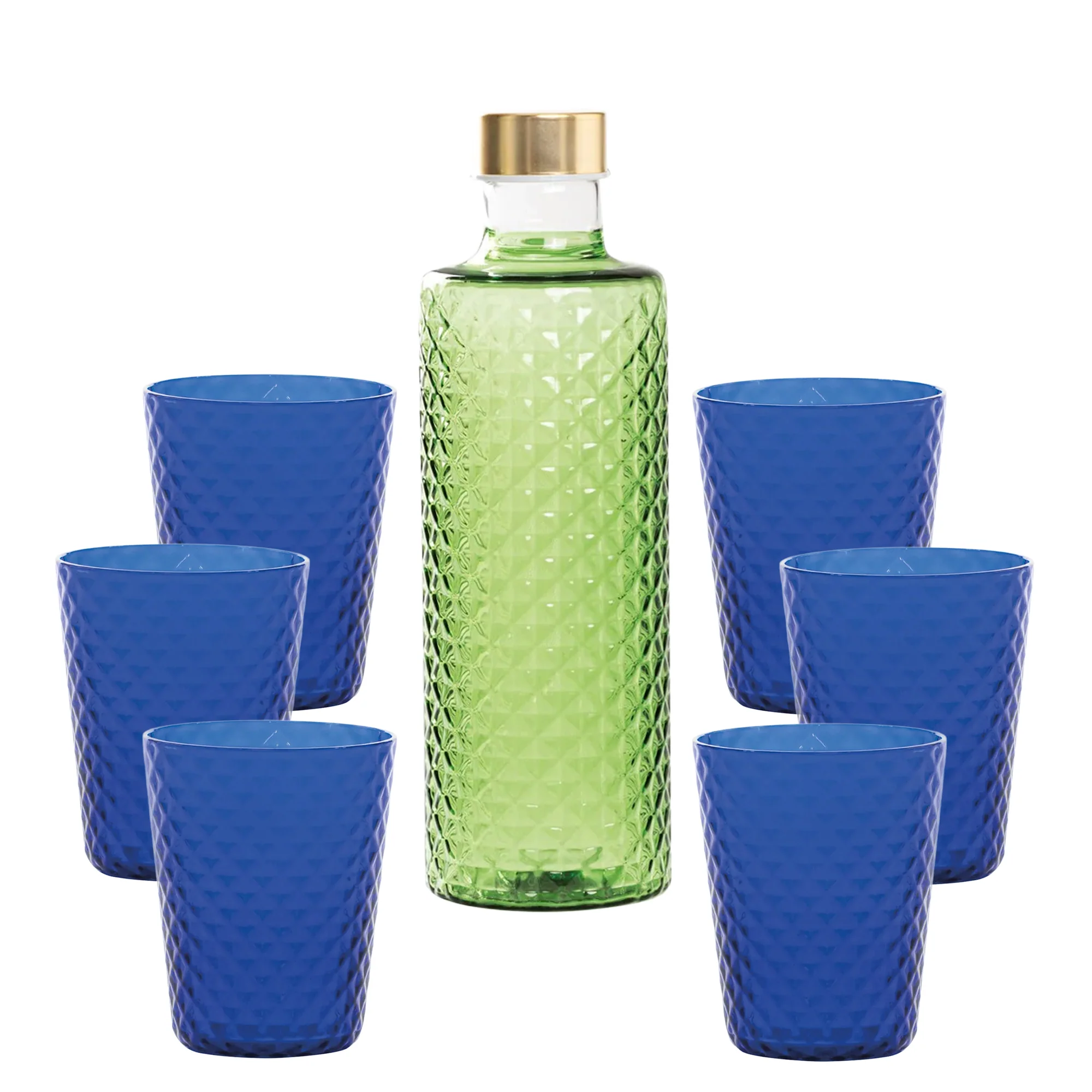 Isolano Set Bicchieri e Bottiglia In Vetro Borosilicato - Set 7 Pz - Image 13