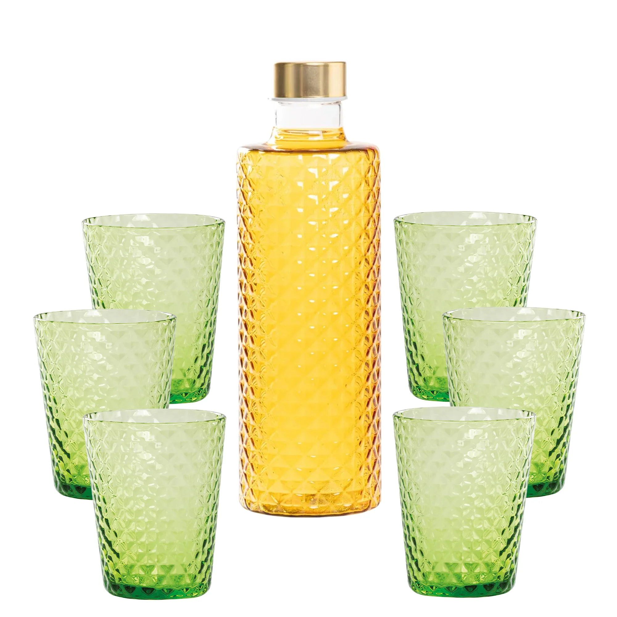 Isolano Set Bicchieri e Bottiglia In Vetro Borosilicato - Set 7 Pz - Image 44