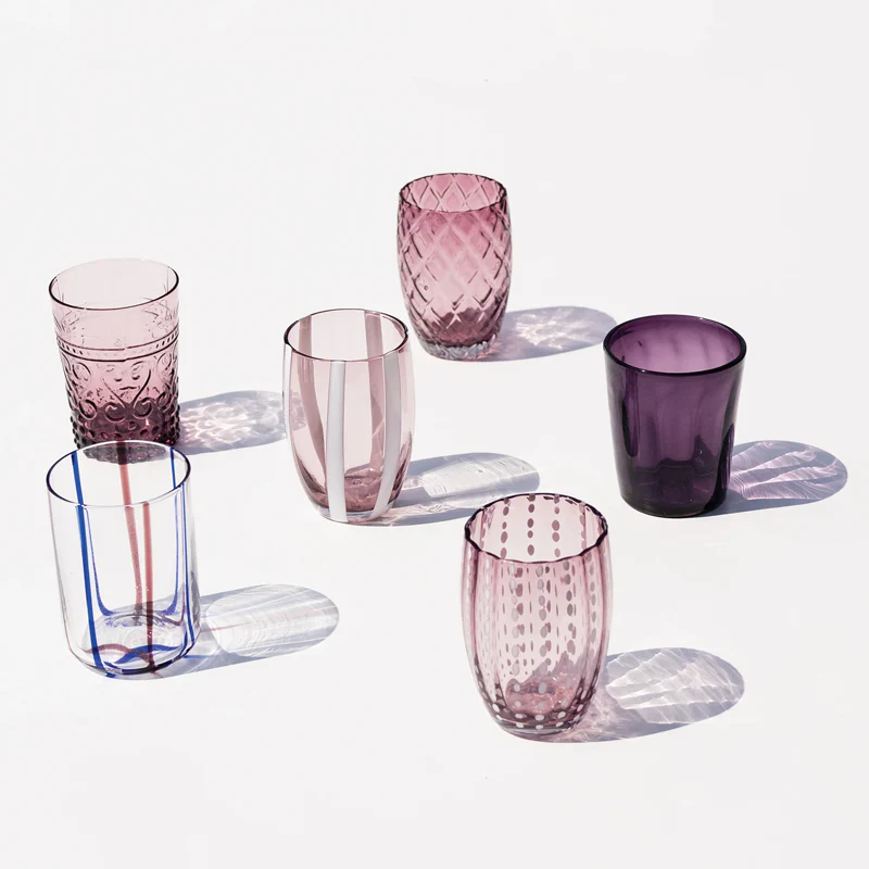 Melting Pot Bicchiere Acqua in Vetro - Set 6 Pezzi - Image 18