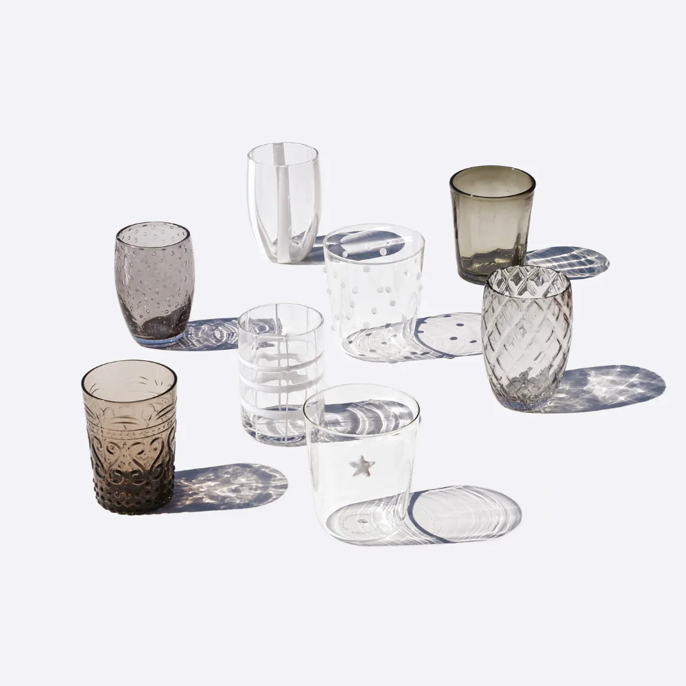 Melting Pot Bicchiere Acqua in Vetro - Set 6 Pezzi - Image 33
