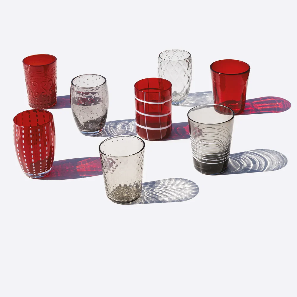 Melting Pot Bicchiere Acqua in Vetro - Set 6 Pezzi - Image 34
