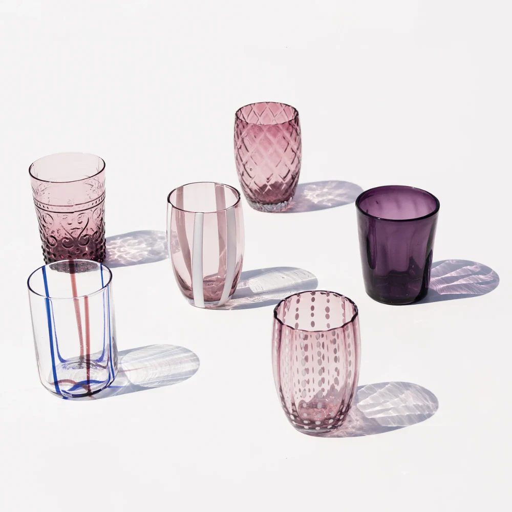 Melting Pot Bicchiere Acqua in Vetro - Set 6 Pezzi - Image 40