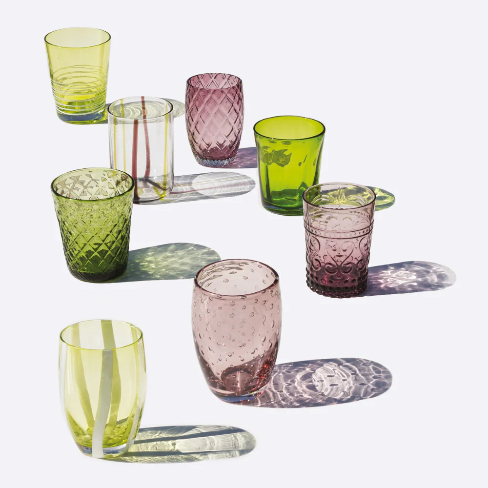 Melting Pot Bicchiere Acqua in Vetro - Set 6 Pezzi - Image 43