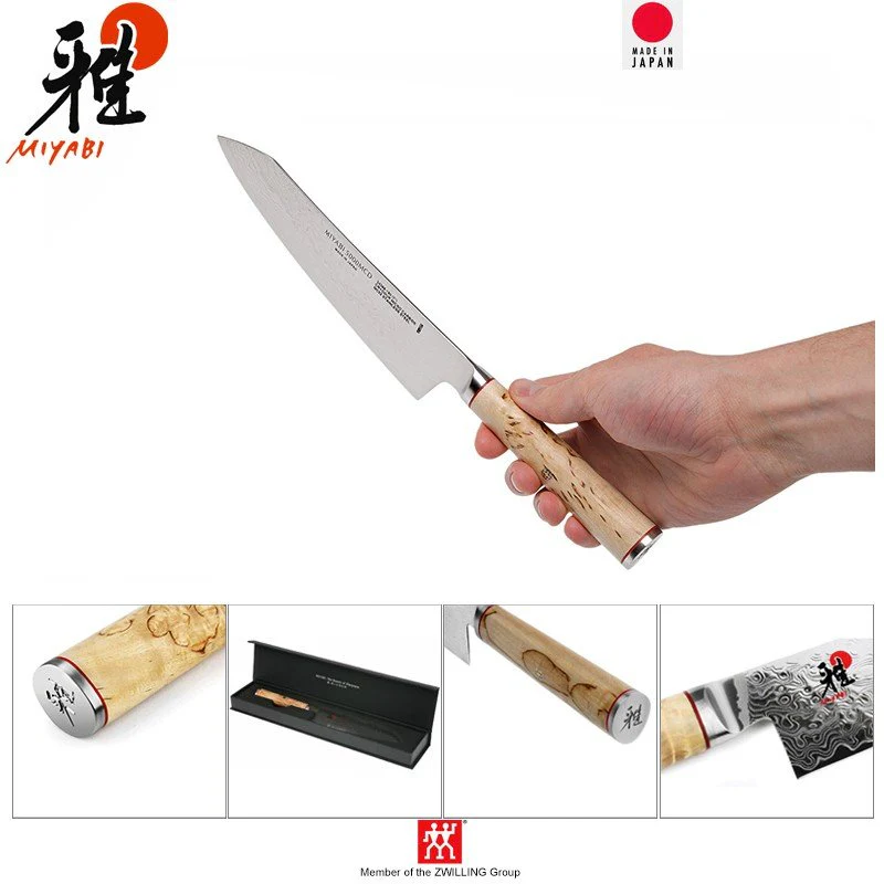 Miyabi 5000MCD Coltello Santoku In Acciaio Inox - Image 5